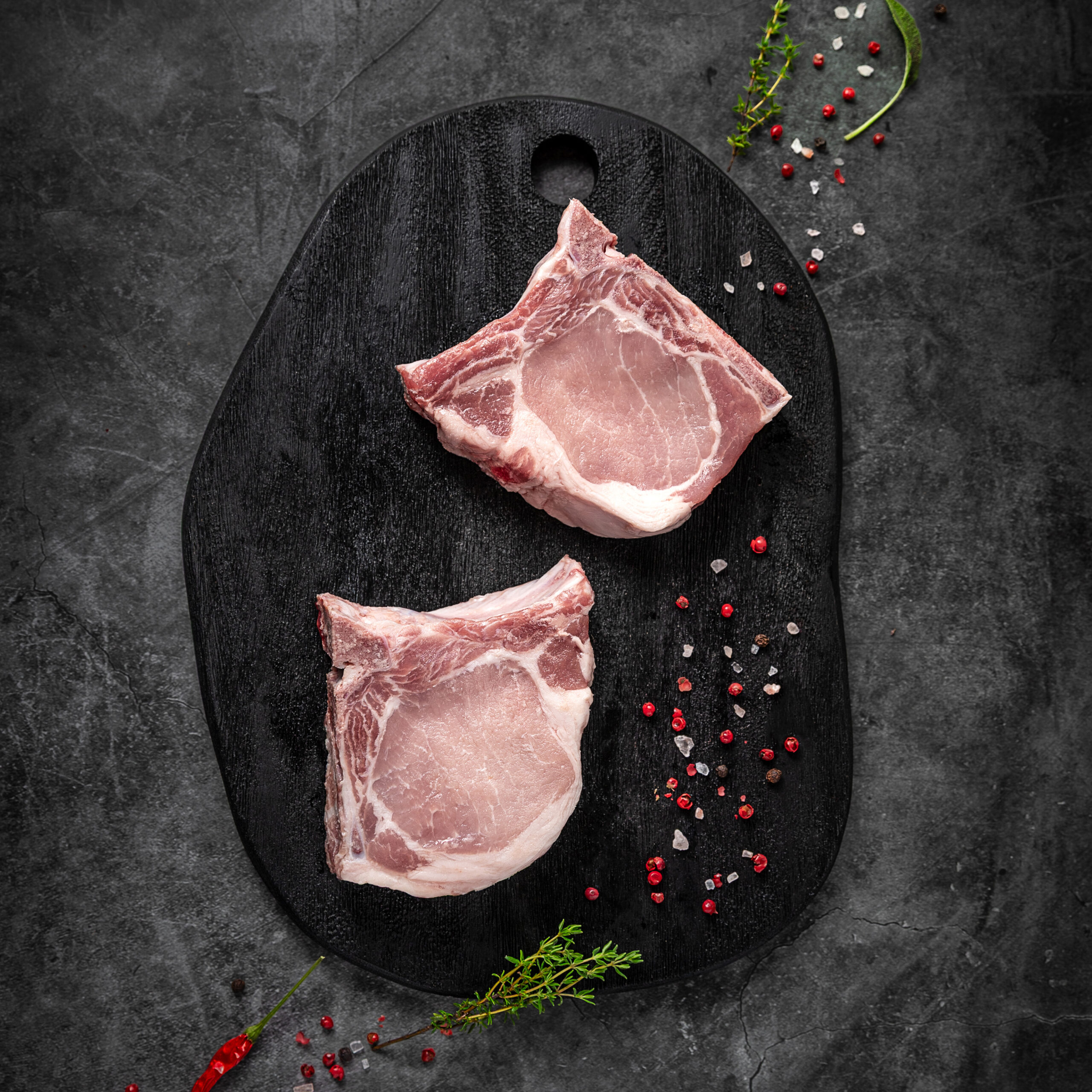 T-bone Steak (csontos karaj ujjnyi szalonnával)