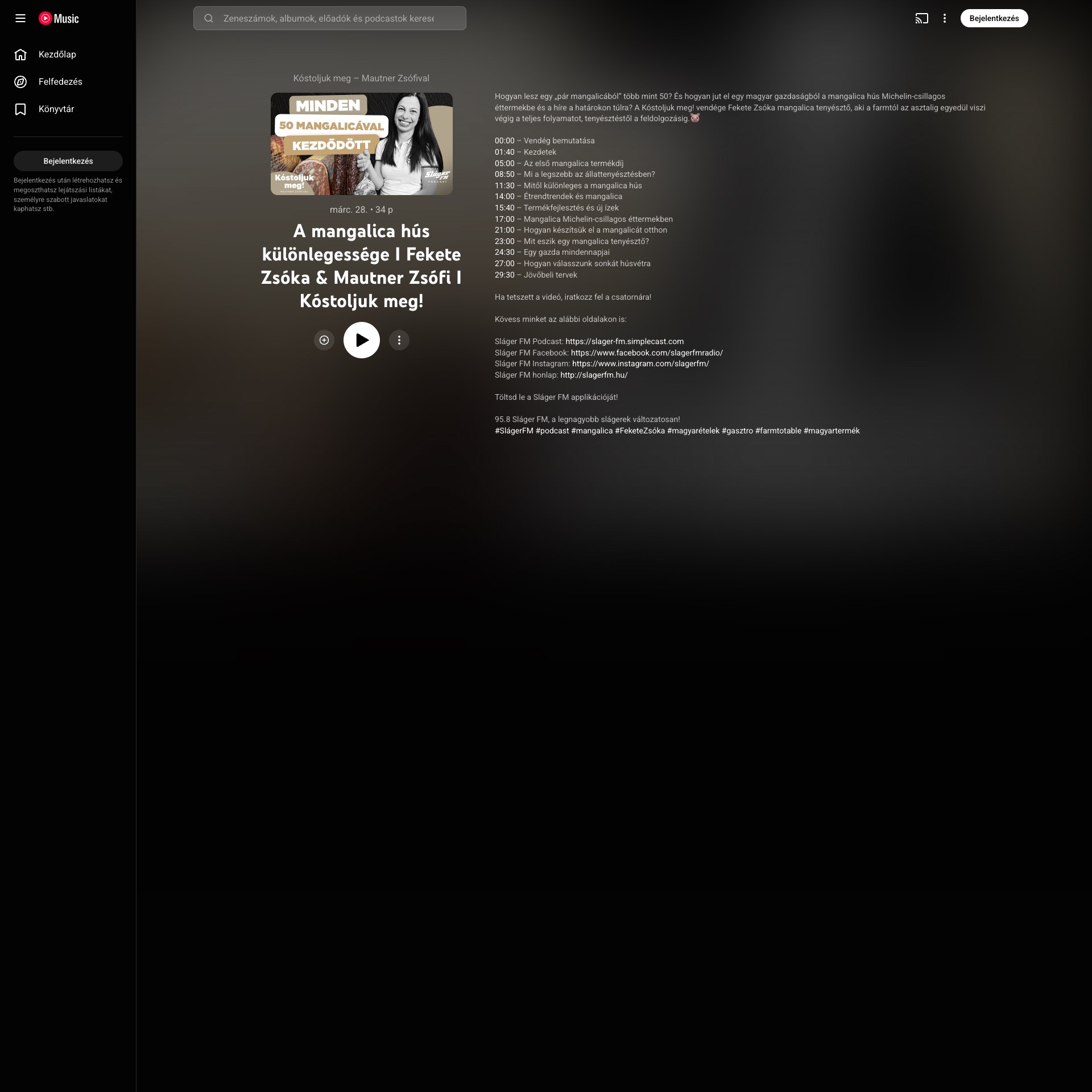 YouTube Music / Sláger FM: A mangalica hús különlegessége I Fekete Zsóka & Mautner Zsófi I Kóstoljuk meg!