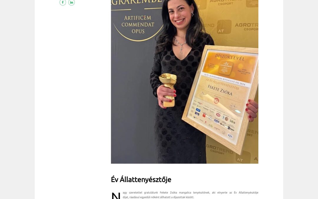 Agrofeed: Év Állattenyésztője