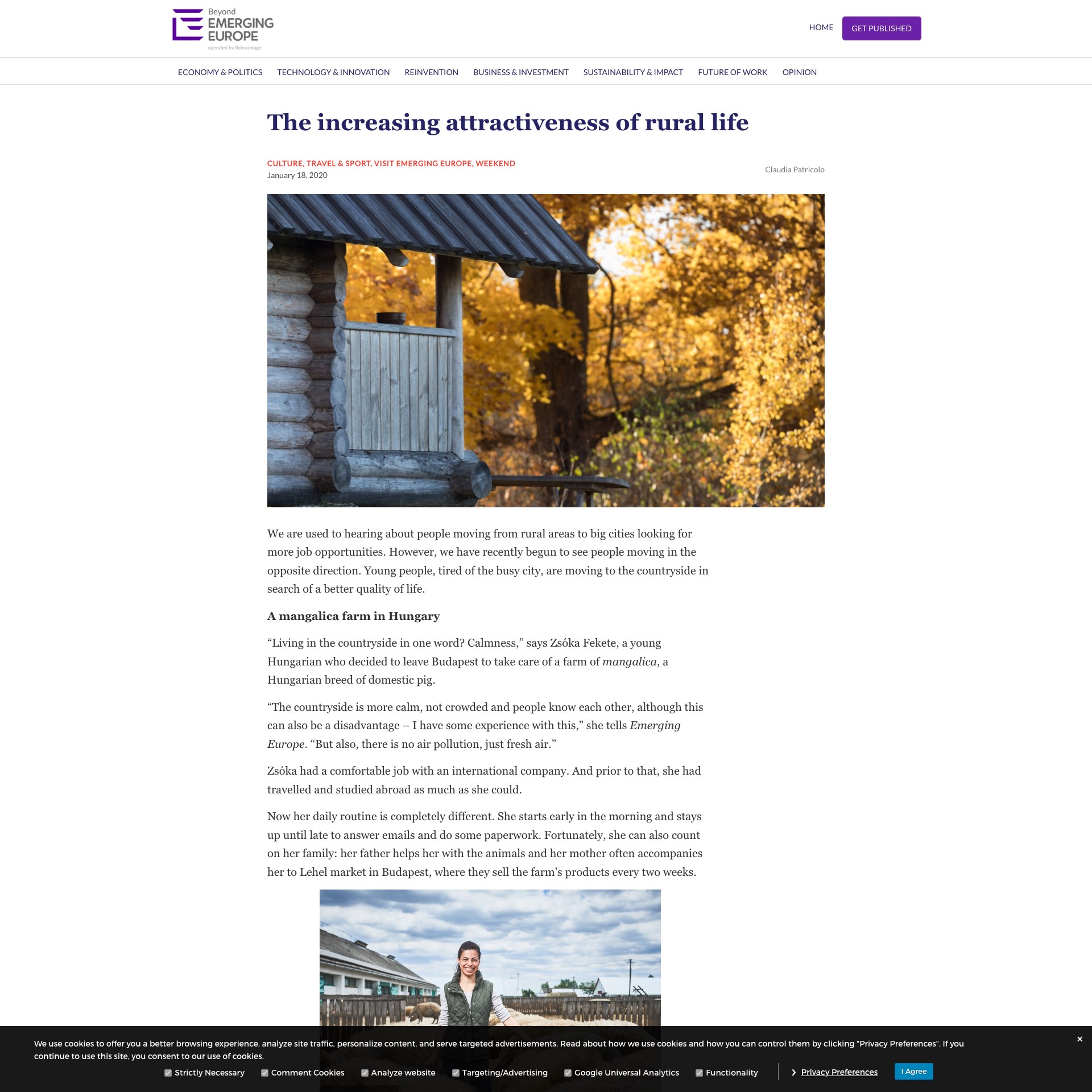 Emerging Europe: The increasing attractiveness of rural life