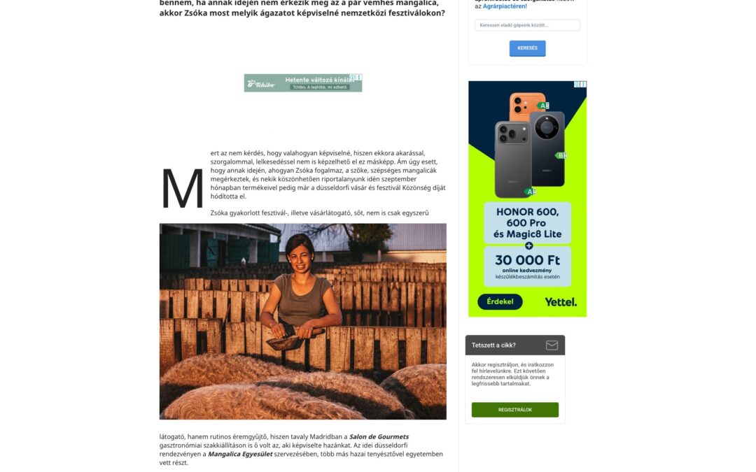Agrofórum Online: Mangalicák nélkül is van élet, de az nem olyan