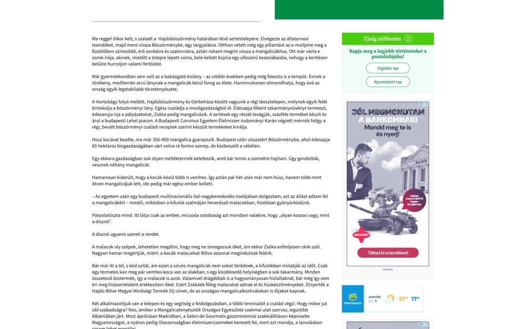 Szabad Föld: Húsvéti nyúltól a mangalicáig