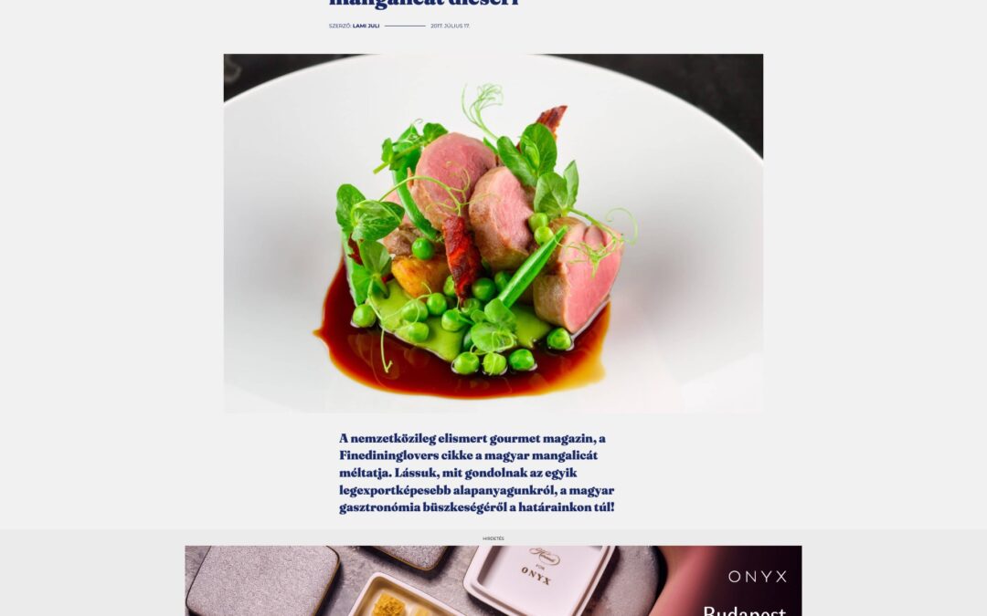 Dining Guide: Thomas Keller sous-chefje is a mangalicát dicséri