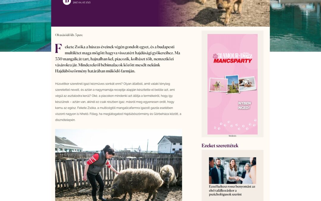 Dívány: Multitól a mangalicákig: Fekete Zsóka farmján jártunk