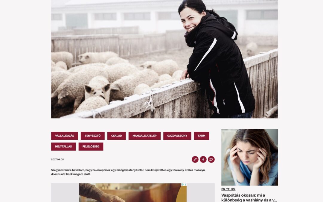SHE / Life.hu: A csaj, akinek van 300 mangalicája