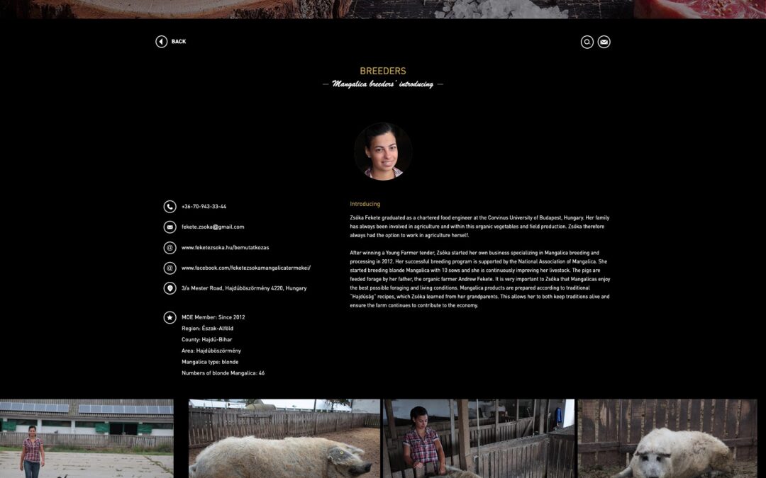 Mangalica Mennyország: Breeders – Zsóka Fekete
